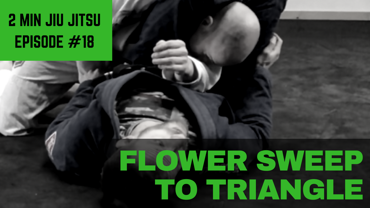 2 Minute Jiu Jitsu Ep 18: Flower Sweep To Triangle