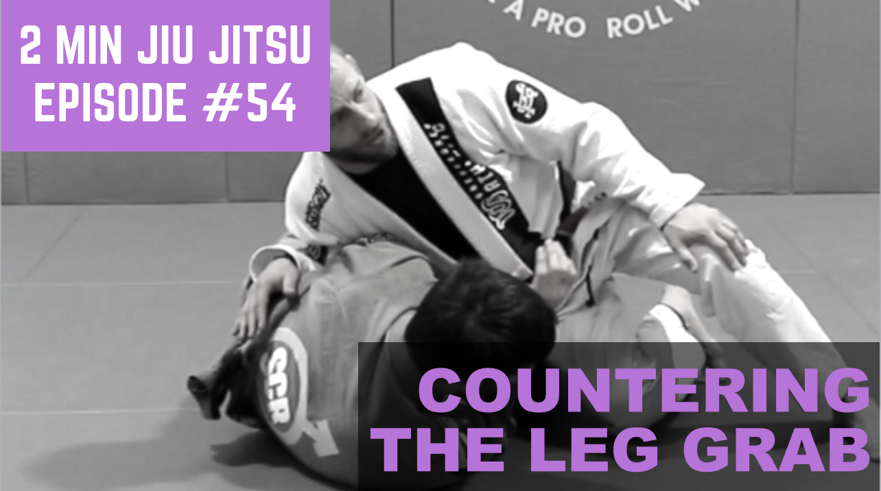 2 Minute Jiu Jitsu Ep 54: Countering Leg Grab Against The Top Spin