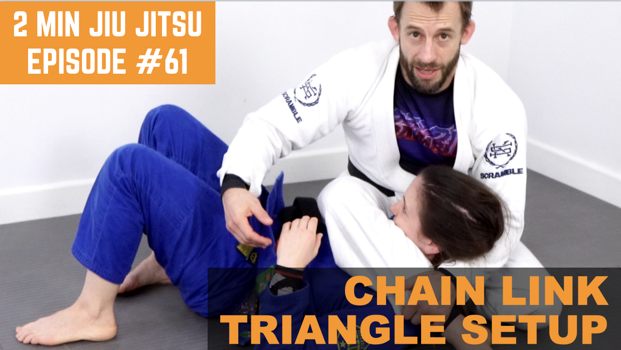 2 Minute Jiu Jitsu Ep.61: Chain Link Mounted Triangle Setup